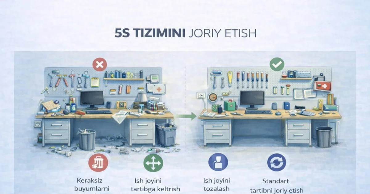 5S TIZIMINI JORIY ETISH